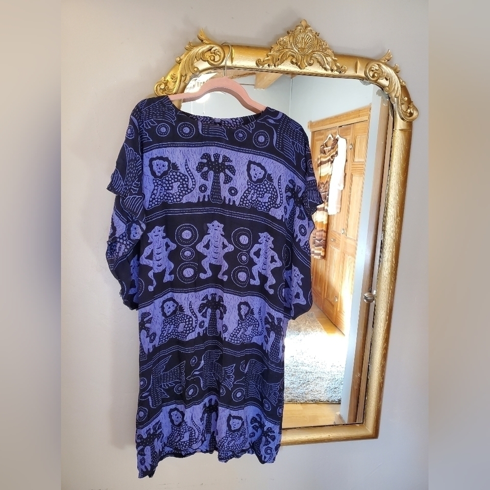 Whimsical Purple Lion Cover Up